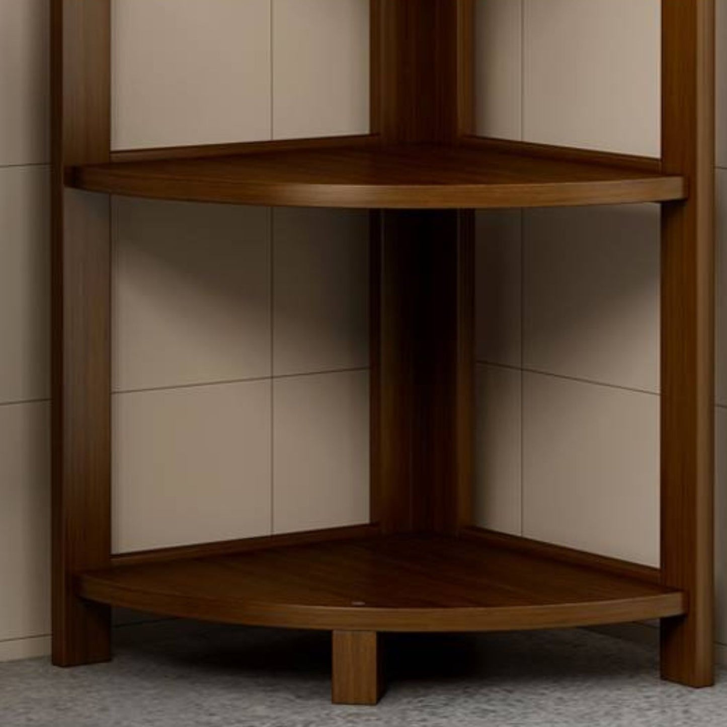 GOMINIMO Bamboo Corner Shelf 5 Tier
