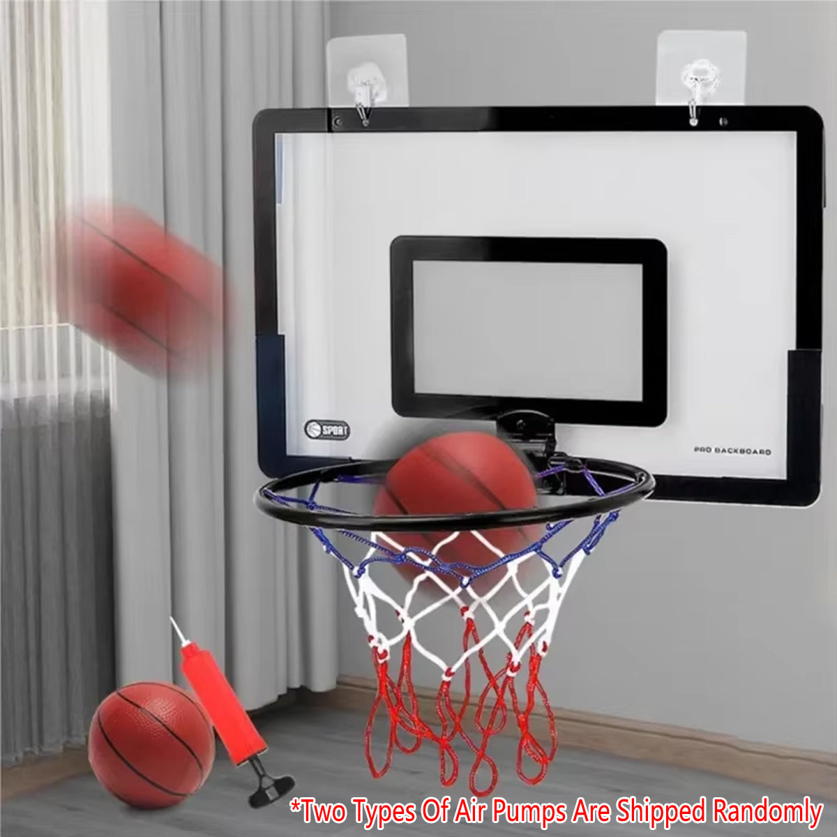 Wall Mounted Foldable Basketball Stand Indoor Outdoor Hoop Frame for Young Players