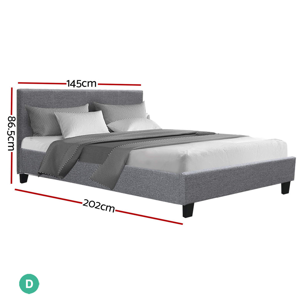 Artiss Bed Frame Double Size Grey NEO