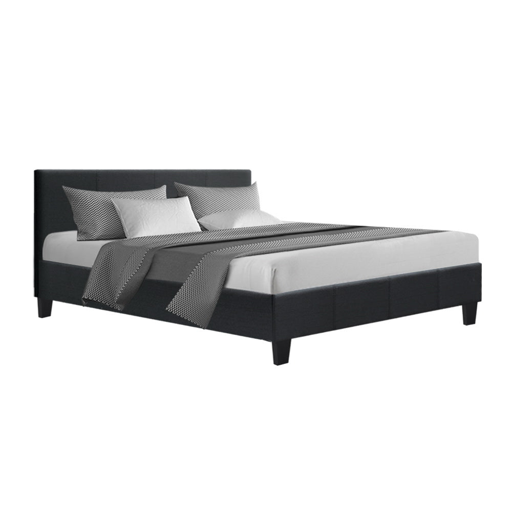 Artiss Bed Frame Queen Size Charcoal NEO