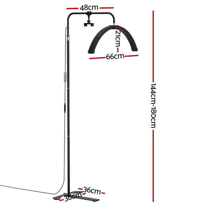 Embellir LED Beauty Light Half Moon Lamp Makeup Tattoo Eyelash Extensions Salon