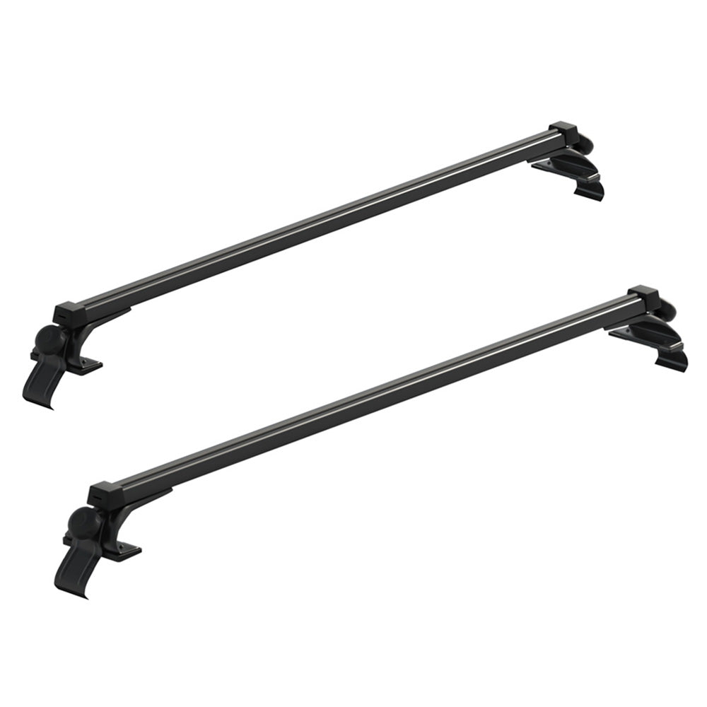 Universal Car Roof Racks Pod Aluminium Cross Bars Brackets 145cm Black