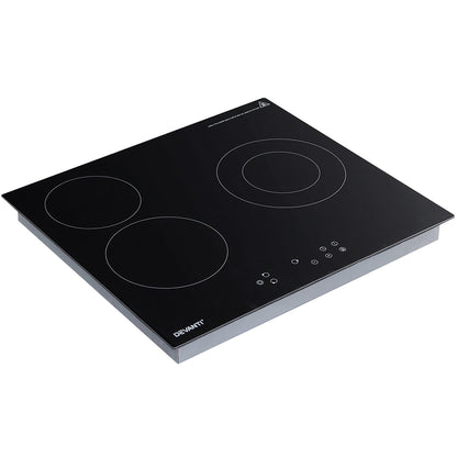 Devanti Electric Ceramic Cooktop 60cm Kitchen Cooker 4 Burner Hob Touch Control 5200W