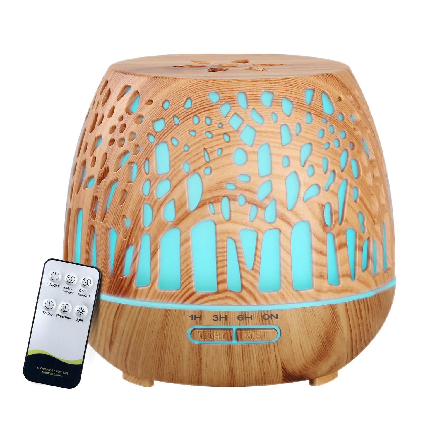 Devanti Aroma Diffuser Aromatherapy Wood Grain 400ml