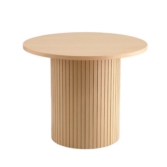 Artiss Coffee Table Round Fluted