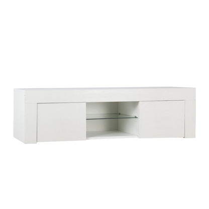 Artiss Entertainment Unit TV Cabinet LED 130cm White Angus