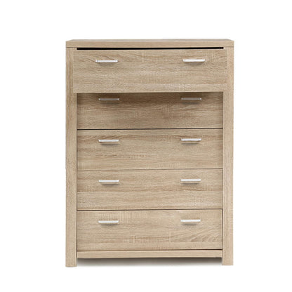 Artiss 5 Chest of Drawers - MAXI Pine