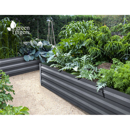 Green Fingers Garden Bed 150x90cm Planter Box Raised Container Galvanised Steel