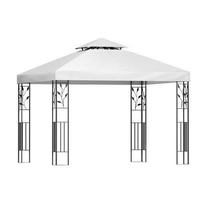 Instahut Gazebo 3x3m Marquee Outdoor Wedding Party Event Tent Home Iron Art Shade White