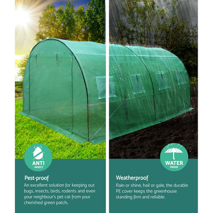 Greenfingers Greenhouse 4x3x2M Walk in Green House Tunnel Plant Garden Shed Dome