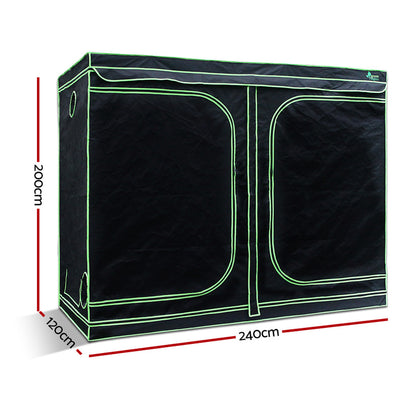 Greenfingers Grow Tent 240x120x200CM Hydroponics Kit Indoor Plant Room System