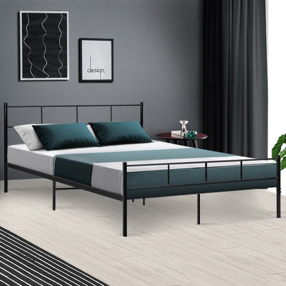 Artiss Bed Frame Queen Metal Bed Frames SOL