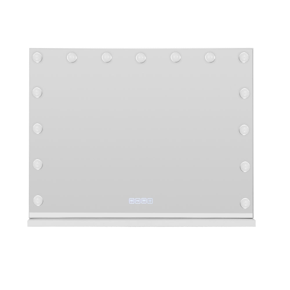 Embellir Bluetooth Makeup Mirror 80x58cm Hollywood Vanity with LED Light Wall