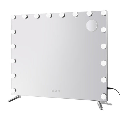 80x65cm Embellir Makeup Mirror Hollywood Vanity with LED Light Silver Legs