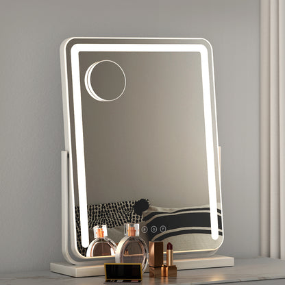 Embellir Makeup Mirror 40x50cm Hollywood Vanity with LED Light Strip Rotation