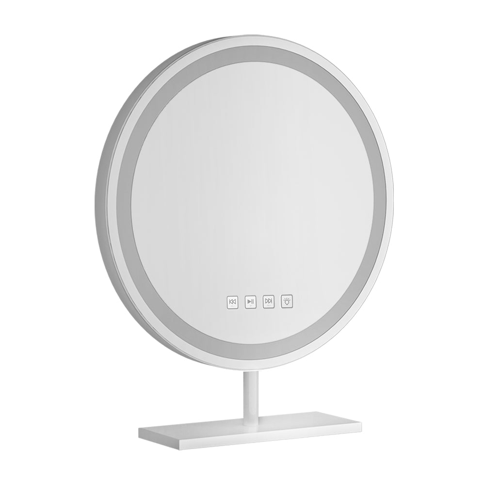 Embellir Makeup Mirror 40x40cm Hollywood Vanity with LED Light Tabletop Round