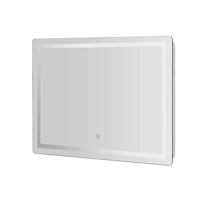 Embellir Wall Mirror 100X70CM with LED Light Bathroom Home Decor Round Rectangle