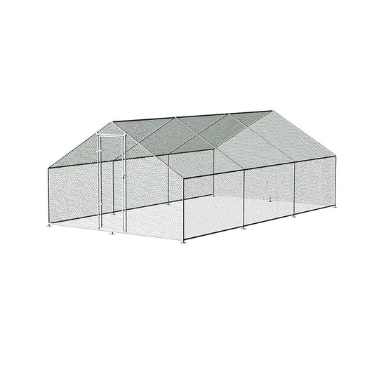 i.Pet Chicken Coop Cage 3x6x2m Galvanised Steel