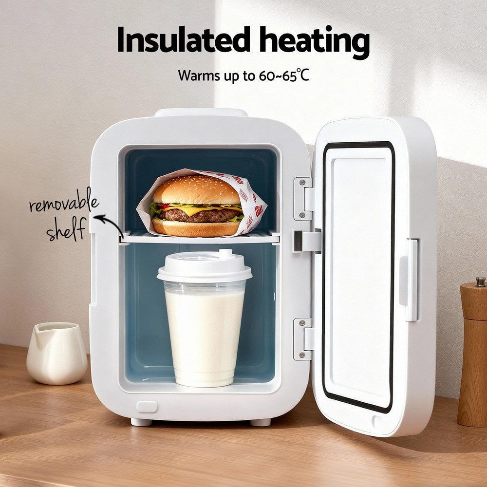 Glacio Mini Fridge Portable White Electric Cooler Warmer 12V 220V