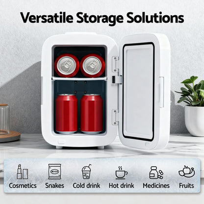 Glacio Mini Fridge Portable White Electric Cooler Warmer 12V 220V