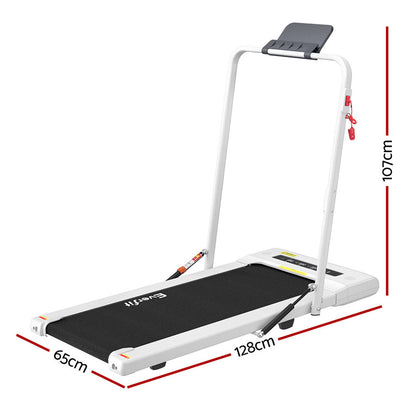 Everfit Treadmill Electric Walking Pad Under Desk Home Gym Fitness 400mm White