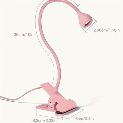 Straight UV/LED Nail Lamp, Table Lamp, Night Light, USB Nail Clamp Light, Gel Polish Curing Light with UV/LED Dual Function（WHITE）