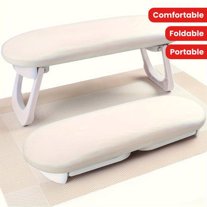 Pink Dual-Use Hand Pillow: Combines Manicure Support and Portable Folding, Ergonomic Design, Suitable for Multiple Scenarios, Providing Comfort Anytime