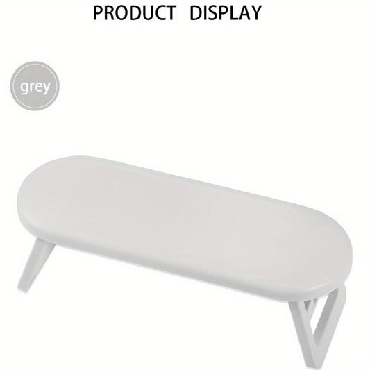 Grey Dual-Use Hand Pillow: Combines Manicure Support and Portable Folding, Ergonomic Design, Suitable for Multiple Scenarios, Providing Comfort Anytime