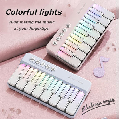 Mini Keyboard Piano - Piano for Kids - Toys for Children - Educational Toys - Portable Pocket Piano - Blue