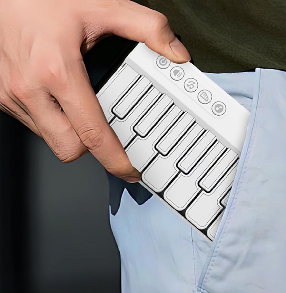 Mini Keyboard Piano - Piano for Kids - Toys for Children - Educational Toys - Portable Pocket Piano - Blue