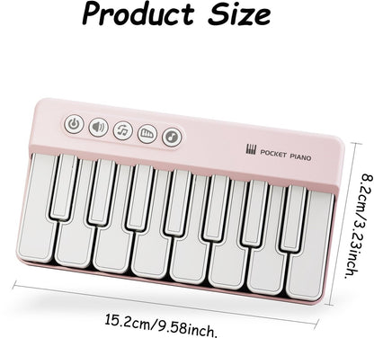 Mini Keyboard Piano - Piano for Kids - Toys for Children - Educational Toys - Portable Pocket Piano - Blue