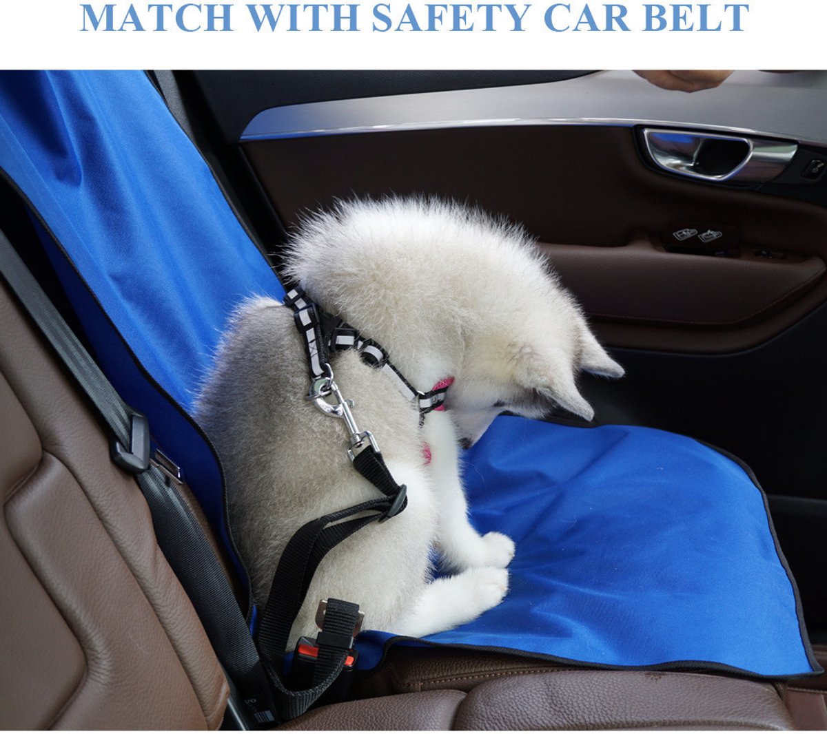 Pet Car Seat Covers - Pack of 2 - Pet Travel Mats - Mud-Proof Pet Car Seat Covers - Car Interior Protectors - Waterproof and Scratch-Resistant - Suitable for Cars and Trucks