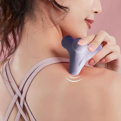 Massage Balls - 1 item - Shiatsu massage device - Massage balls with relief points - Trigger point exercise balls - Exercise ball - Massages shoulder, neck, waist and hand muscles (Purple)