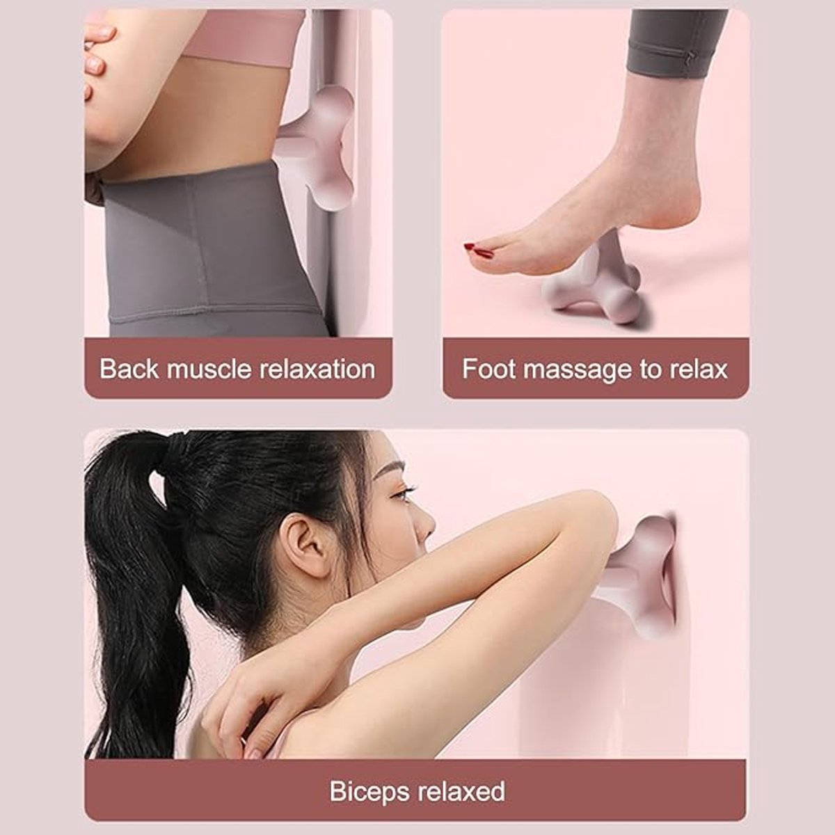 Massage Balls - 1 item - Shiatsu massage device - Massage balls with relief points - Trigger point exercise balls - Exercise ball - Massages shoulder, neck, waist and hand muscles (Purple)