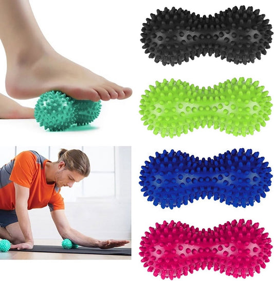 4-piece pack - Massage ball - Fitness Fascia ball - Muscle relaxation ball - Peanut-shaped fitness ball