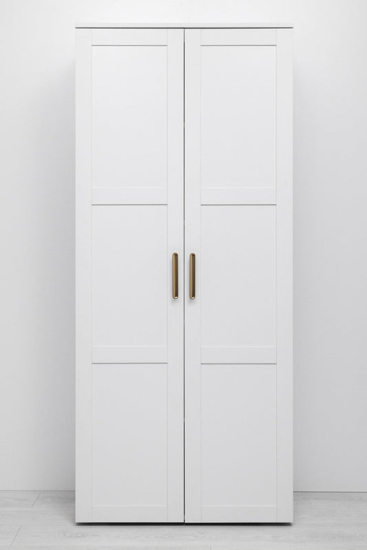 STOCKHOLM UNIVERSAL STORAGE CUPBOARD - HAMPTONS - DECO GOLD HANDLE