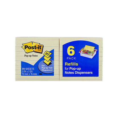 POST-IT P/Up R335-YL Yellow 73X73 Pack of 6