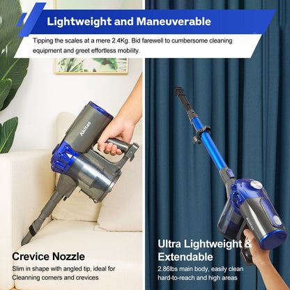 V8 150W Handheld Stick Vacuum Cleaner 40 Min Runtime LED