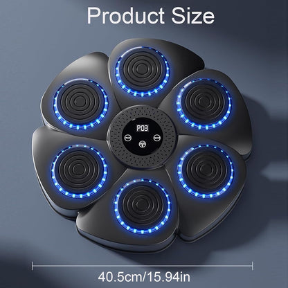 Wall Mount Boxing Machine Bluetooth Black Punch Pad + Gloves