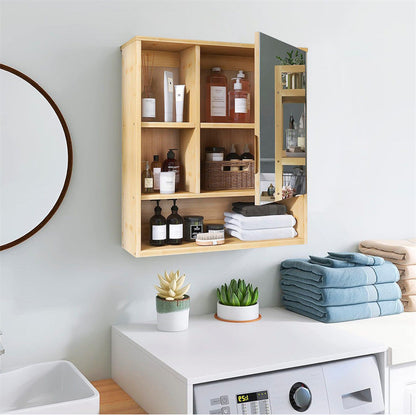 Wall Cabinet Bathroom Mirror Storage Medicine 55.5cm