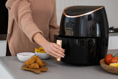 7.1L Digital Air Fryer Kitchen Appliances (Black/Rose Gold)