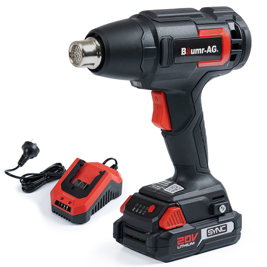 BAUMR-AG HG3 20V SYNC Cordless Power Heat Gun, with Battery and Fast Charger Kit