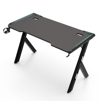 EKKIO RGB Gaming Desk Y Shape Black 120cm