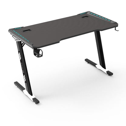 EKKIO RGB Gaming Desk Z Shape Black 120cm