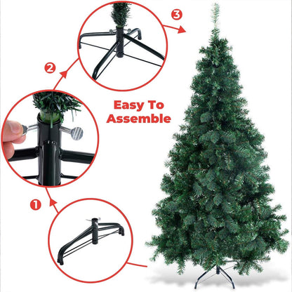 FESTISS 1.8m Christmas Tree with 250 LED Lights Warm White (Green)