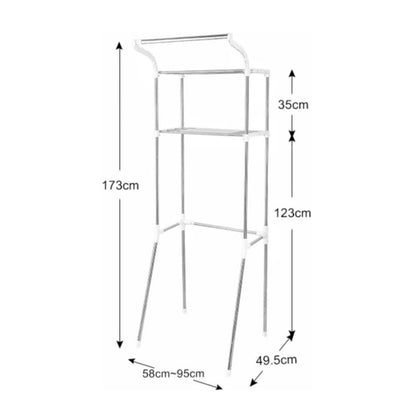GOMINIMO Over Toilet Storage Shelf 2-Tiers