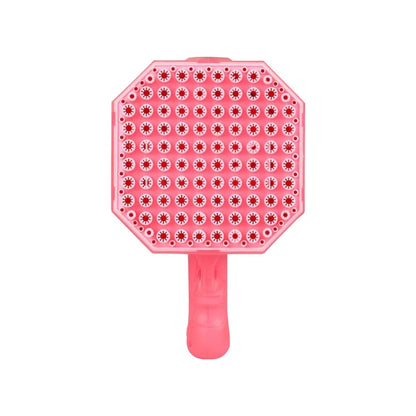 GOMINIMO 132 Holes Rechargeable Bubbles Machine Gun for Kids (Pink)