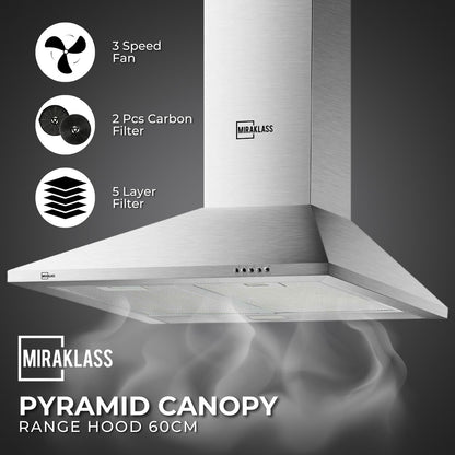 MIRAKLASS Pyramid Rangehood 60cm