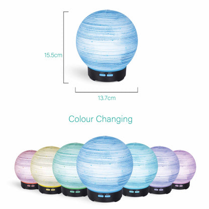 Essential Oil Aroma Diffuser - 100ml Ball Aromatherapy Ultrasonic Humidifier