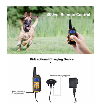 Dog Bark Collars - 3x 800m Range Recievers Vibration Sound Light Training Device